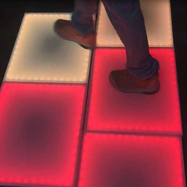 Dance Floor game illuminated led dance floor for car show Dj hotel used inductive dancing light