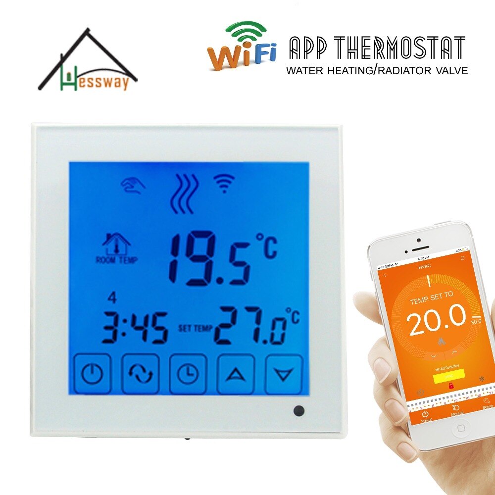 Eu installasjon wifi styrt termostat oppvarming wifi termoregulator til varmt gulv