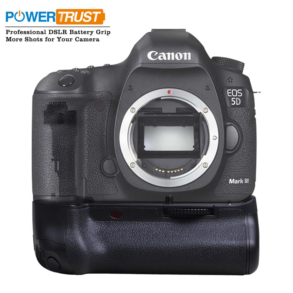 Powertrust BG-E11 poignée de batterie pour Canon 5D3 5DIII 5DMark III 3 5DS 5DSR travail avec batterie LP-E6/AA