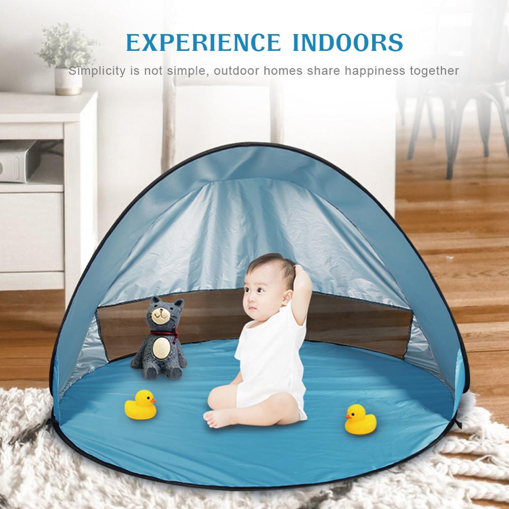 POP UP Family UV Beach Tent Instant Sun Shade Tent Anti UV Portable Automatic Kids Playing Sun Shelter Camping Fishing Hiking