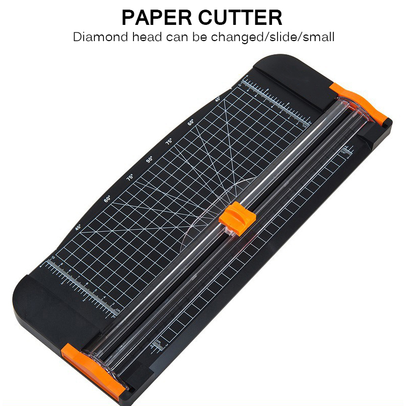Cortador de papel A4 de precisión, cortador de guillotina para fotos, esterilla de corte con regla extraíble para cortar etiquetas de papel fotográfico