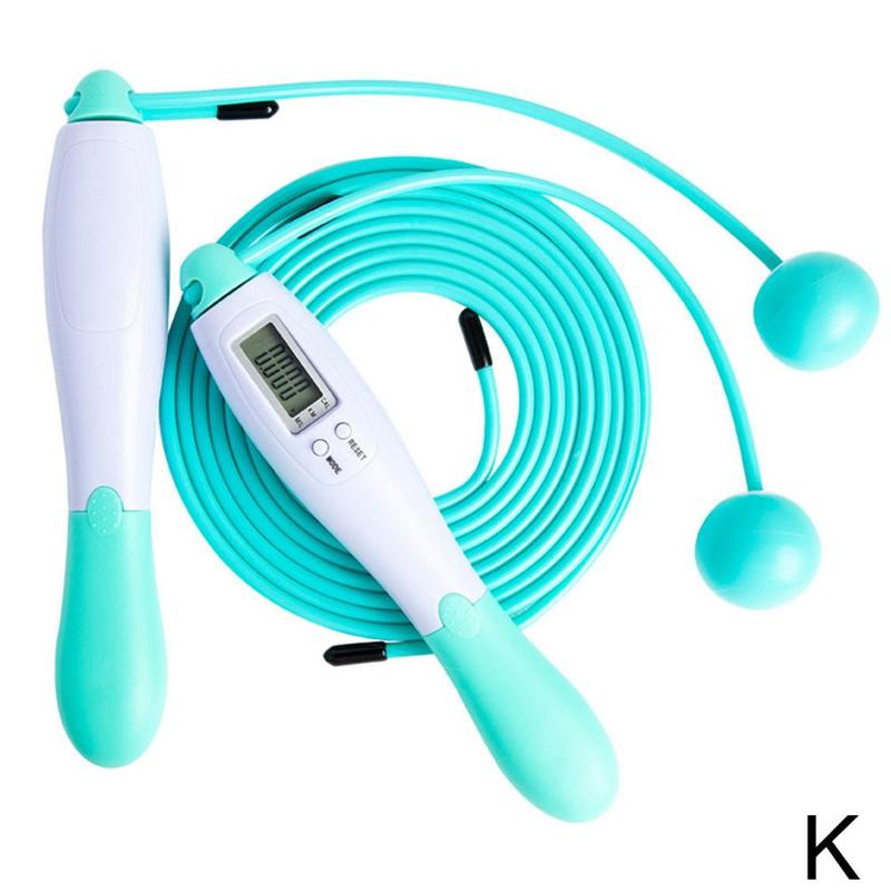 Cuerda de saltar electrónica inalámbrica para Fitness, comba inteligente con pantalla LCD, contador de velocidad: K-Dual purpose