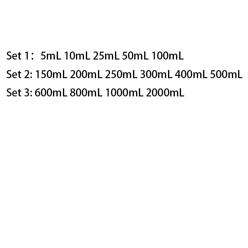 1 set Laboratory Glass Beaker Borosilicate 3.3 Labotatory Measuring Glass kitchen Cup