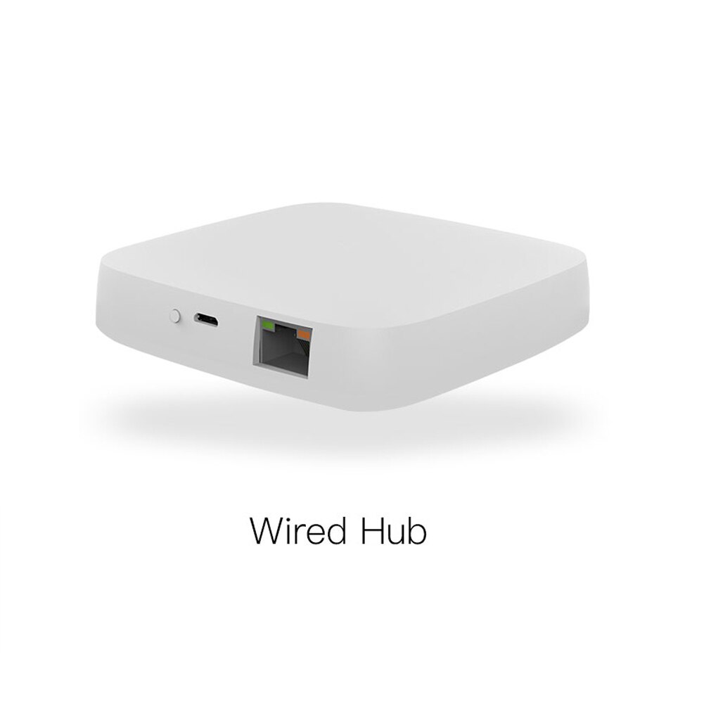 MoesHouse-Termostato ZigBee para radiador Tuya, controlador de temperatura inteligente programable TRV, válvula actuadora, control por voz con Alexa,: Wired Hub
