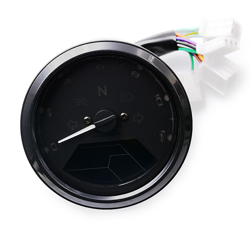 12V Motorrad LCD Digital Tacho 0-12000RPM Kilometerzähler Tachometer-lehre