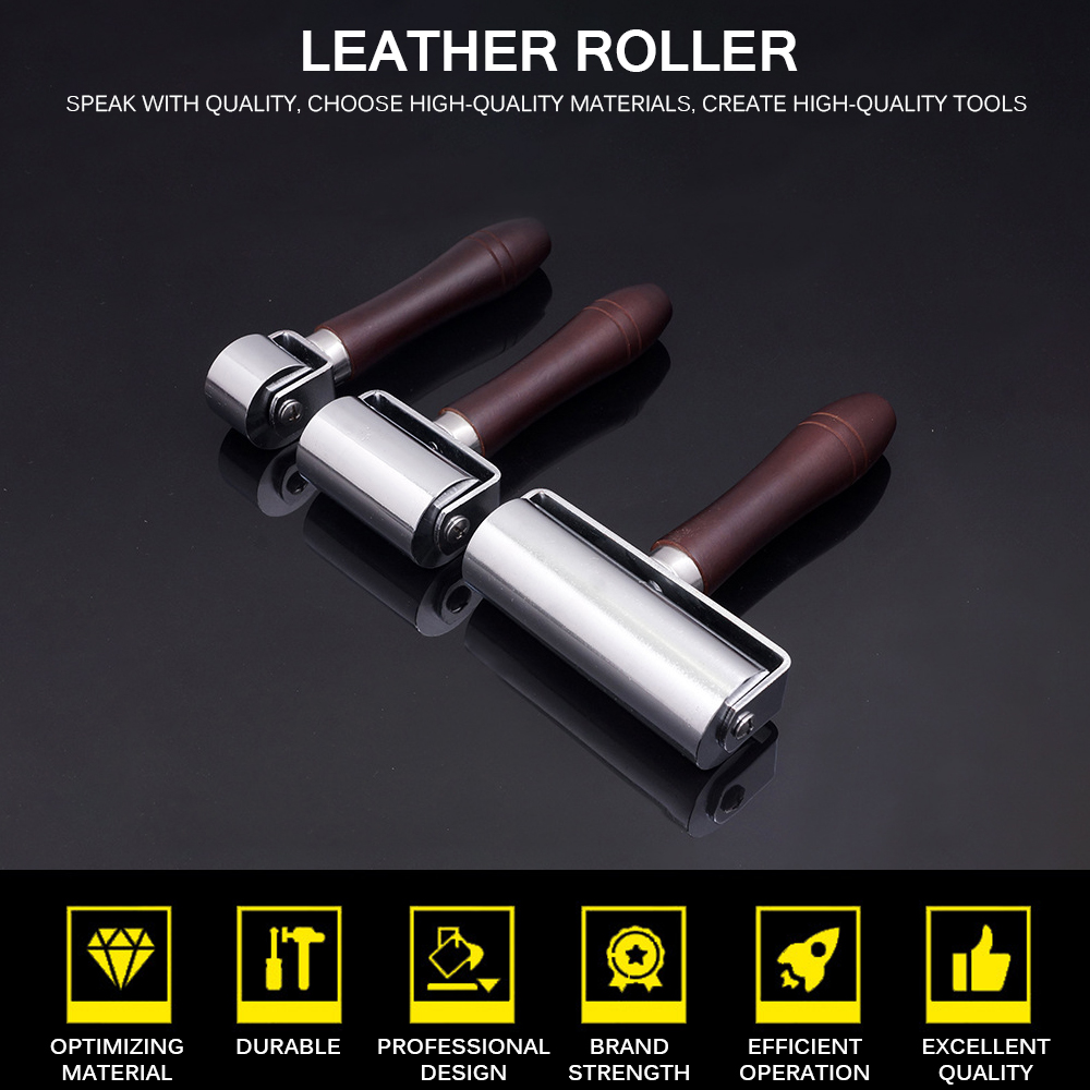 Läder lim kanter gör-det-själv handgjorda veckverktyg läder hantverk roller laminering roller hantverk