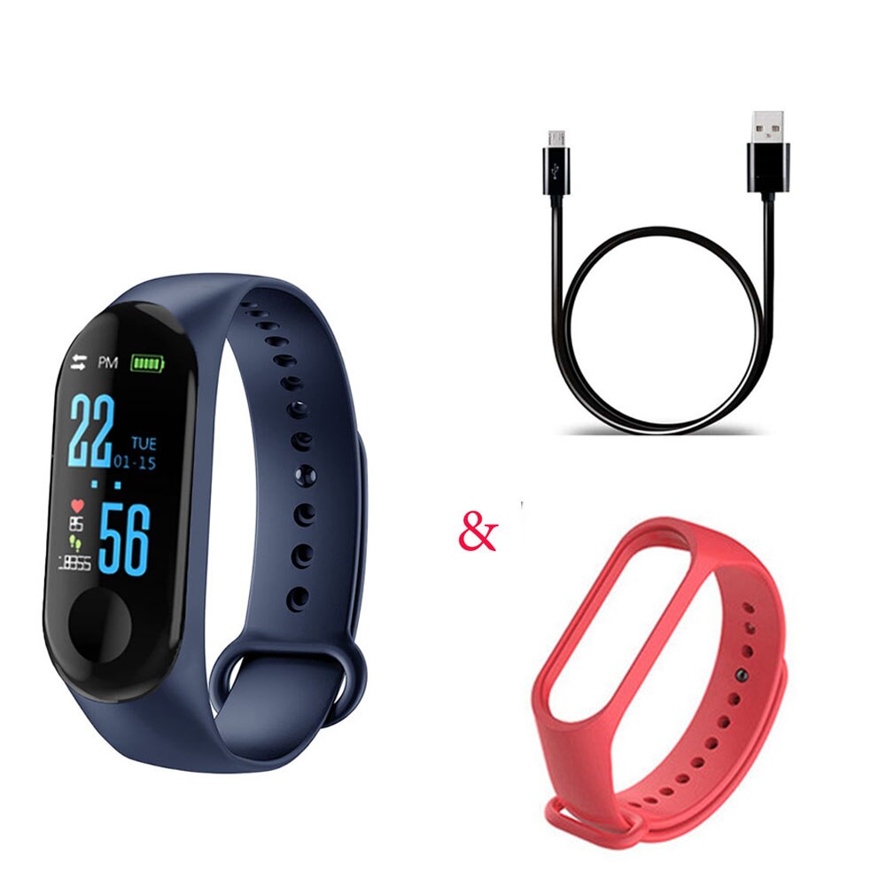 M3 Pro Smart Band Waterproof Fitness Tracker VS M3 Plus Smart Bracelet Blood Pressure Heart Rate Monitor: LJC00H12N6