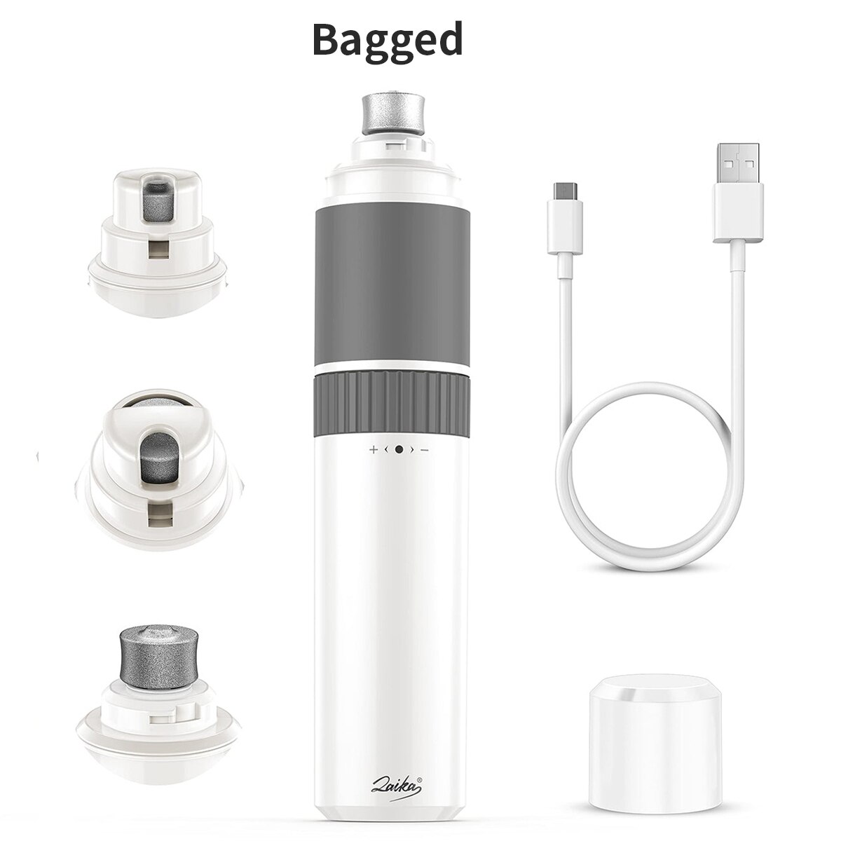 LAIKA – ponceuse à ongles pour chiens et chats, avec chargeur USB, LED, à faible bruit, toilettage, tondeuse pour animaux domestiques, griffes, outils de coupe-ongles: Nail Grinder Bagged