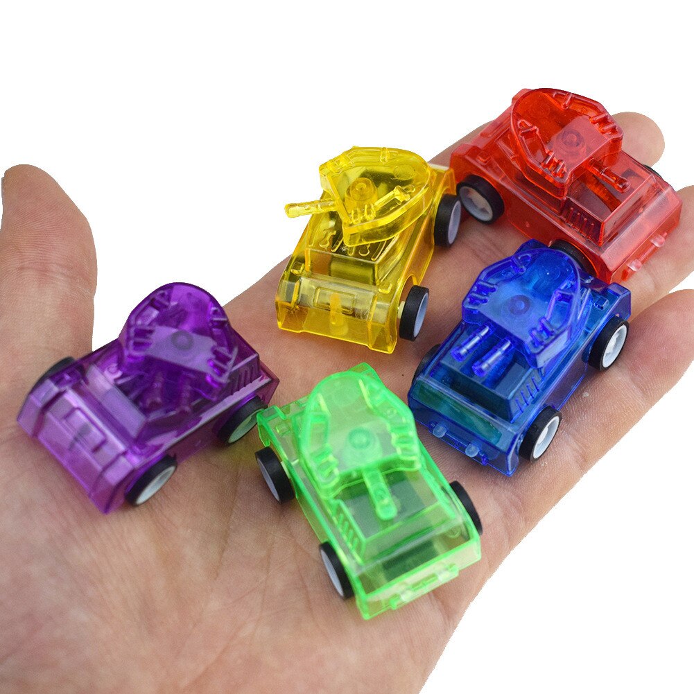 10pc Pull Back Mini vehicle Cartoon Car Kids Birthday Party Toys for Boys Funny Baby Kids Educational model Plastic toy: 4