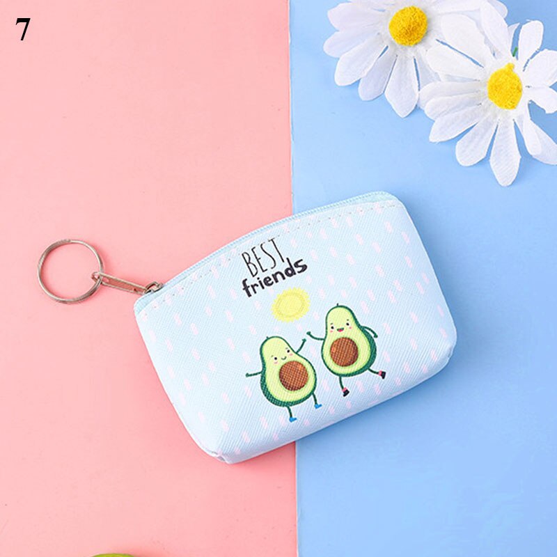 Tecknade djur panda hund katt kvinnor myntväska bankkortsväska mini söt dragkedja djur tjejer myntplånbok usb-kabelväska nyckelhållare: 7