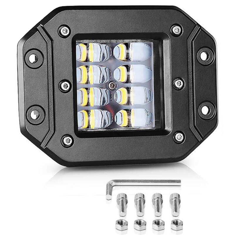 4 " LED Arbeit Rot Gelb Licht X2 Spot Fahren DRL Offroad Lkw