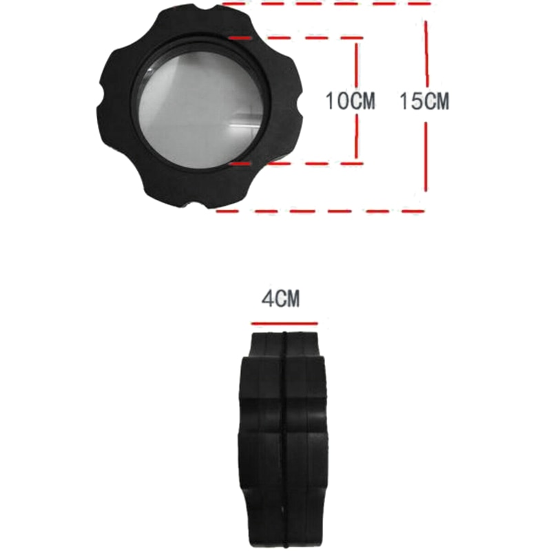 2 in 1 Aquarium Lupe magnetisch Glas Reiniger Aquarium Reiniger Schaber Bis Zu 15Mm