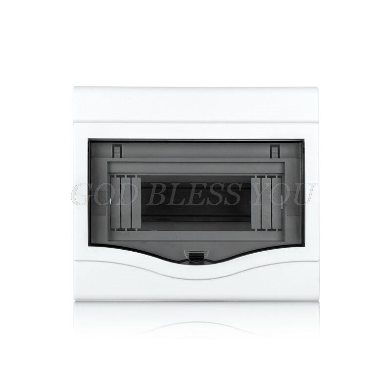 Durable Plastic Electrical Distribution Box Home Lighting Box for 2-4/5-8/9-12 Ways Surface Mounted Circuit Breaker