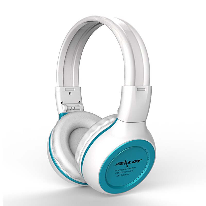 ZEALOT B570 Deep Bass Bluetooth Headset FM Radio HIFI Noise Reduction Wireless Stereo Music Headphone with MIC LED Screen