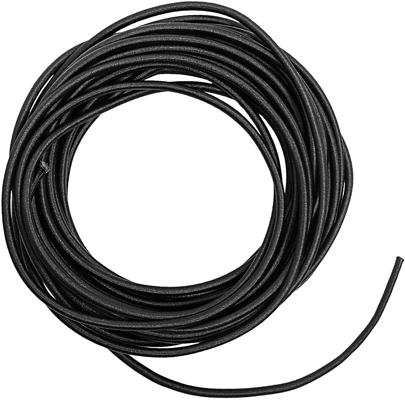 Cuerda elástica fuerte de 1/2/3/4/5/6MM, cuerda de goma elástica de blanca y negra, artesanía de costura para accesorios de costura DIY