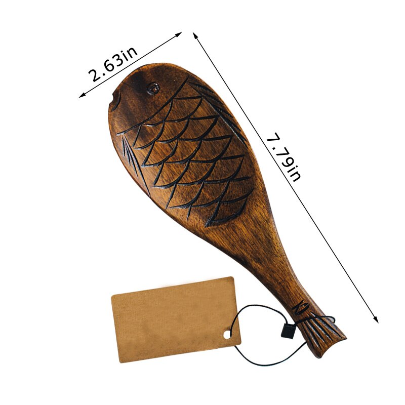 Spatule à riz en bois massif, sculpture en bois de , ustensiles de cuisine en bois, ensemble d'artisanat en bois