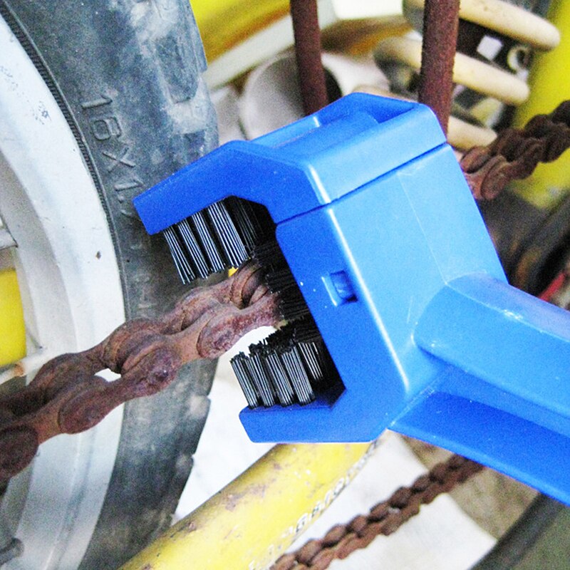 Portable Bicycle Chain Cleaner Bike Brushes Scrubber Wash Tool Mountain Cycling Cleaning Kit Outdoor Accessory