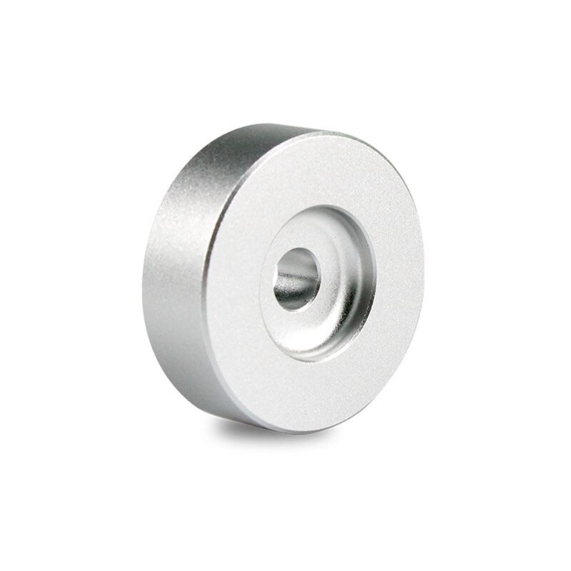 Pladespiller adapter 45 rpm aluminium sølv til 7 " vinyl technics  sl1200 ser: Sølv