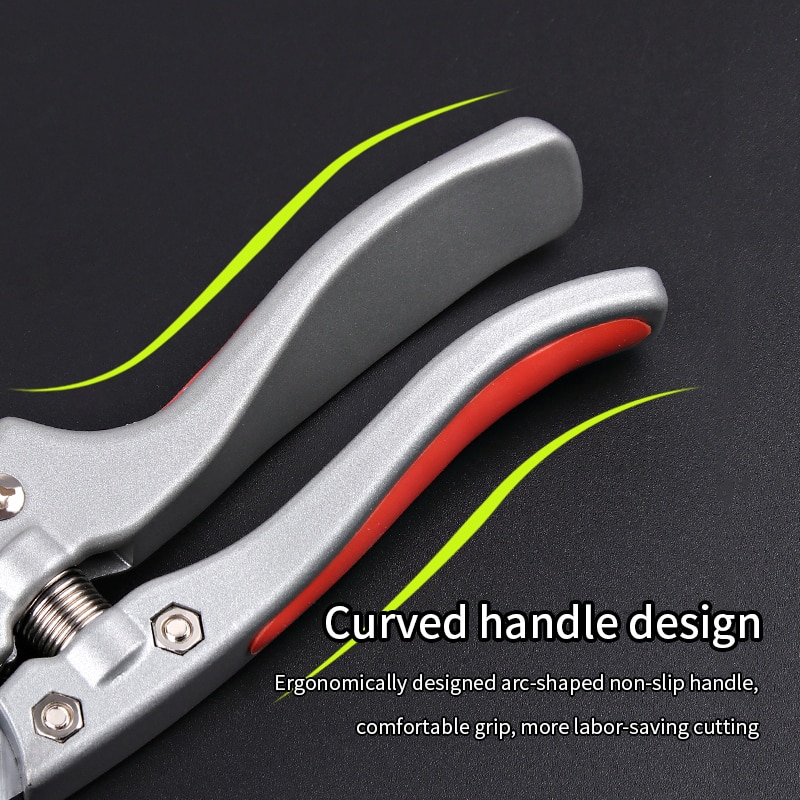 Pruning Shears Branches Cutter Sk5 Steel High Hardness Shear with Arc Handle Garden Trees Floral Pruning Scissors Garden Tools