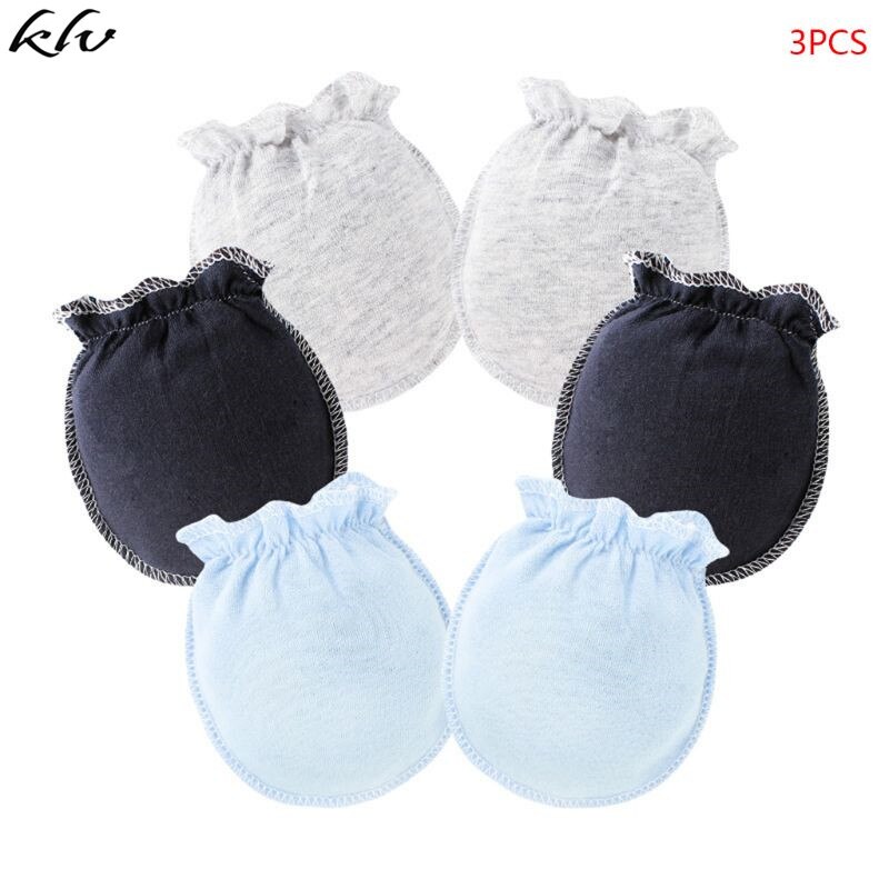 3 paire/ensemble Gants Bébé 0-6 Mois -Né Infantile Anti-prenez Gant Couvre-pied Mince