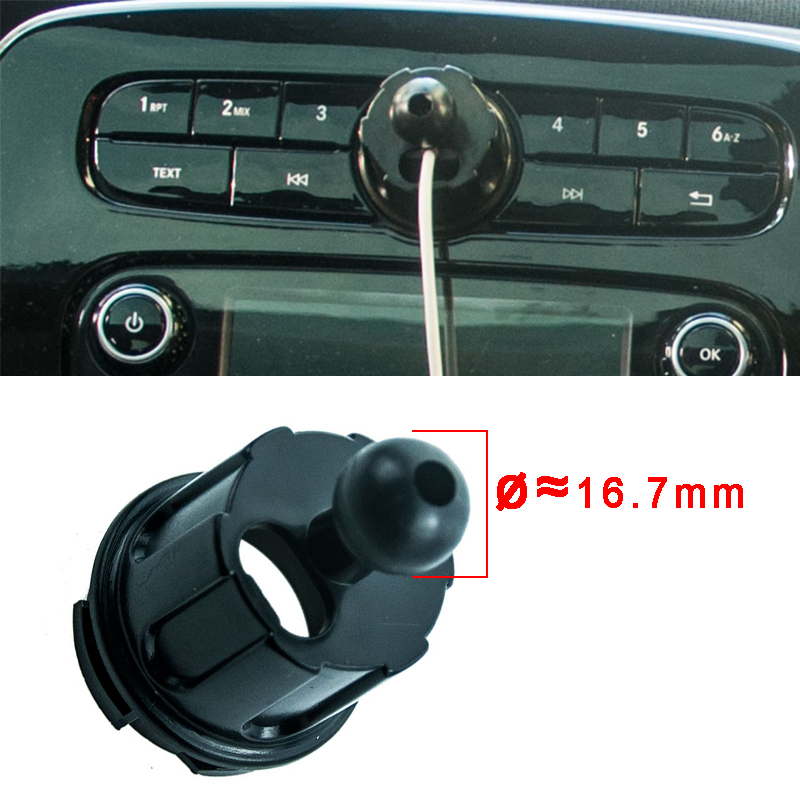 Supporto per telefono per auto Staffa mobile a gravità per Mercedes Smart 453 Fortwo Forfour interno Supporto di ricarica: Arancione
