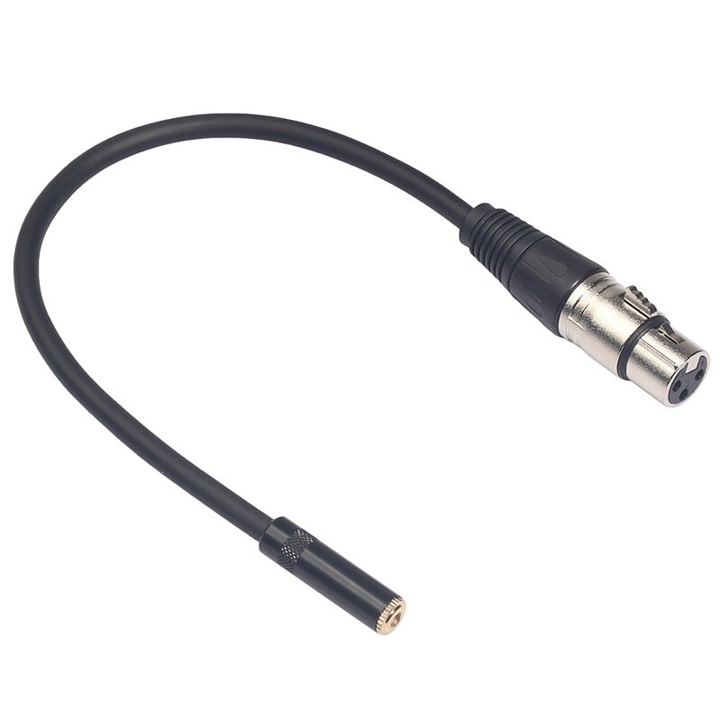 LanParte HD-SDI HD SDI Video Cable Male HD SDI Extension Cable 60cm & 0.3M Wire 3 Pin Xlr Female to 3.5mm Trs 1/8Inch Female Ste