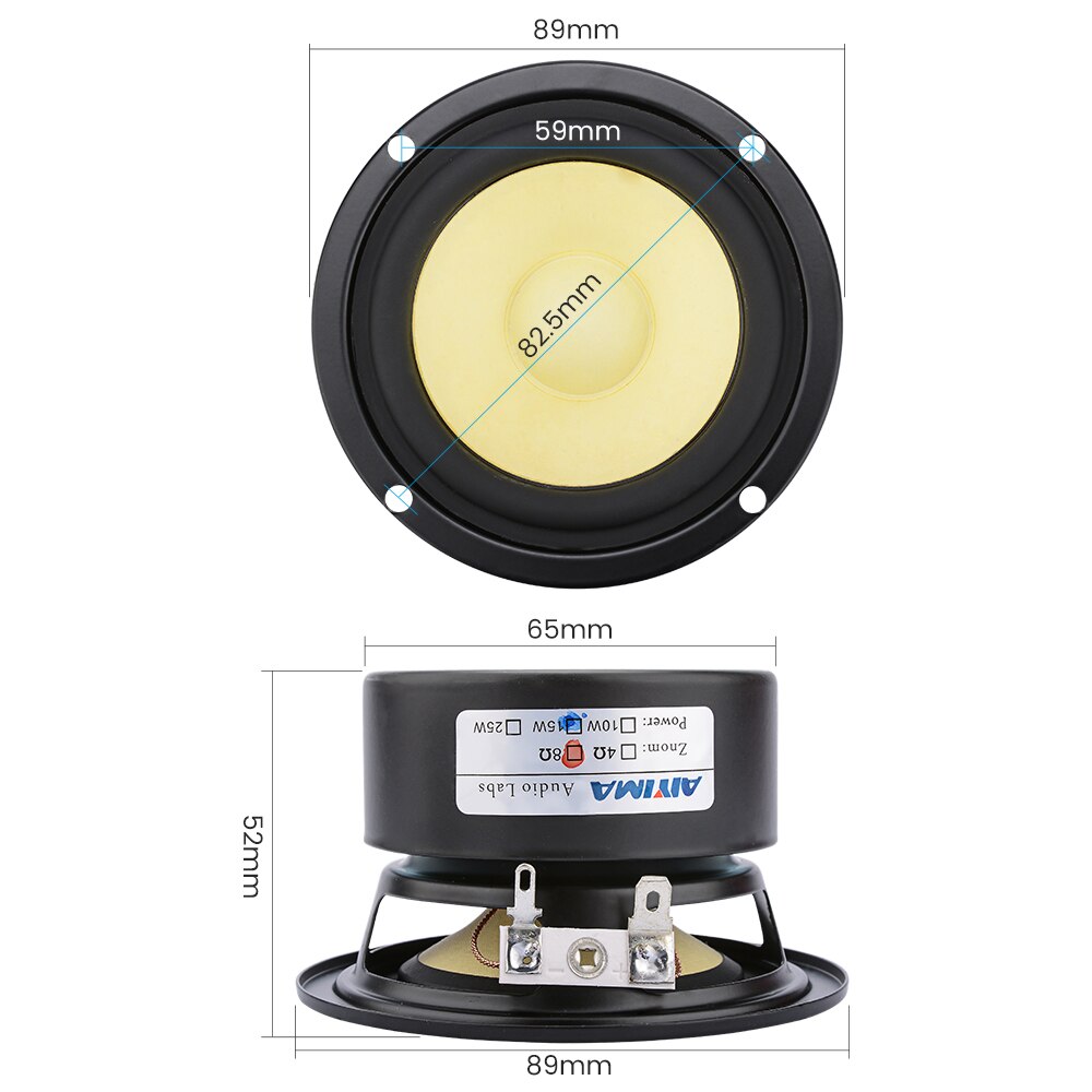 Samsung 3 Inch Full Range High Excursion Driver AIYIMA 3 Inch Full Range Speaker Driver 4 8 Ohm 15... – Grandado