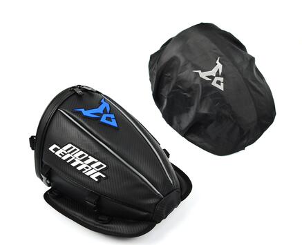 Bolsa trasera moto cross moto rcycle bolsa de asiento trasero oxford funda superior multifunción mochila de hombro impermeable mochilas surtidas: MC-Bag-055 Blue