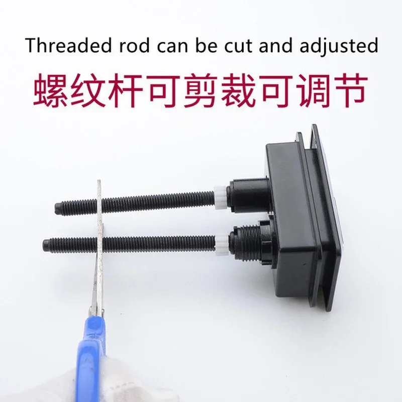 1Pcs Dual Flush Wc Drukknop Rechthoek Tank Waterbesparende Kleppen Closestool Ontlading Schakelaar Knoppen Badkamer Accessoires