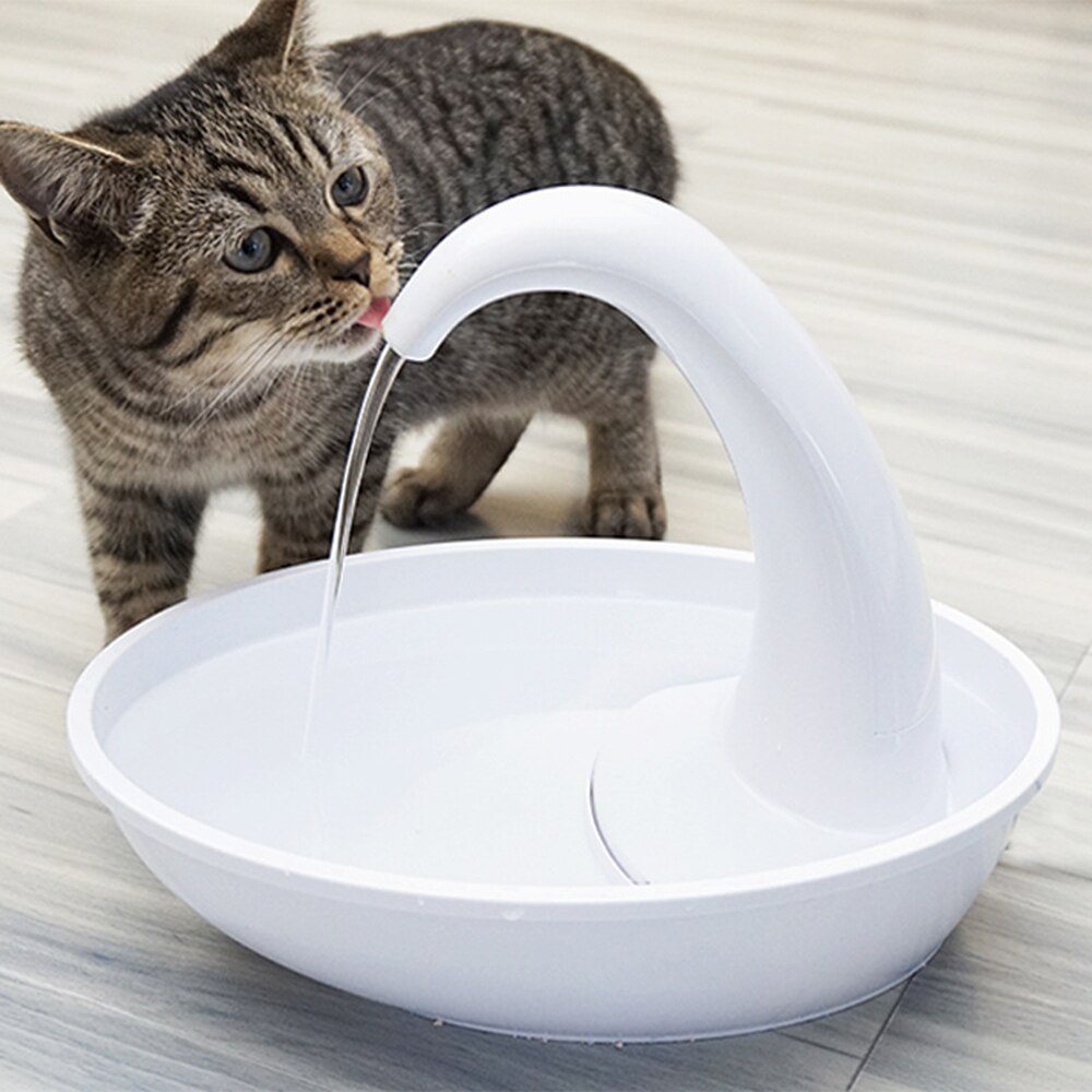 Ruhig Trinker Für Katzen Automatische Elektronische Wasser Brunnen Für Katze und Hund Schwan Haustier Trinken Schüssel für Katzen Haustier Trinken brunnen