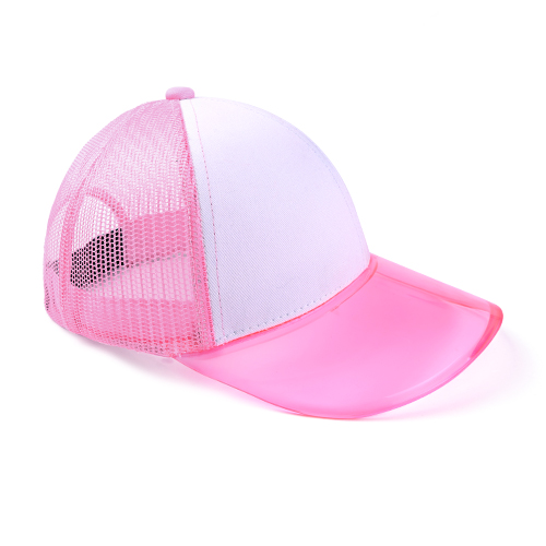 Furtalk keps dam sommar snapback keps dam svart hip hop mesh trucker kepsar rosa kvinnlig keps för tjejer: Rosa
