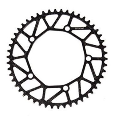 Litepro Folding Bicycle Tooth Chainring Positive Negative Tooth 46/48/50/52/56/58T Chainwheel BMX Bike Colorful Crankset 130BCD: PURPLE