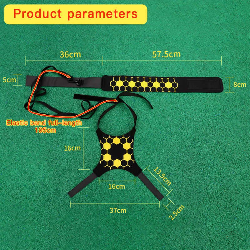 Soccer Ball Juggle Bag Children Auxiliary Circling Belt Kick Solo Soccer Trainer Football Kick Kids Football Training Equipment