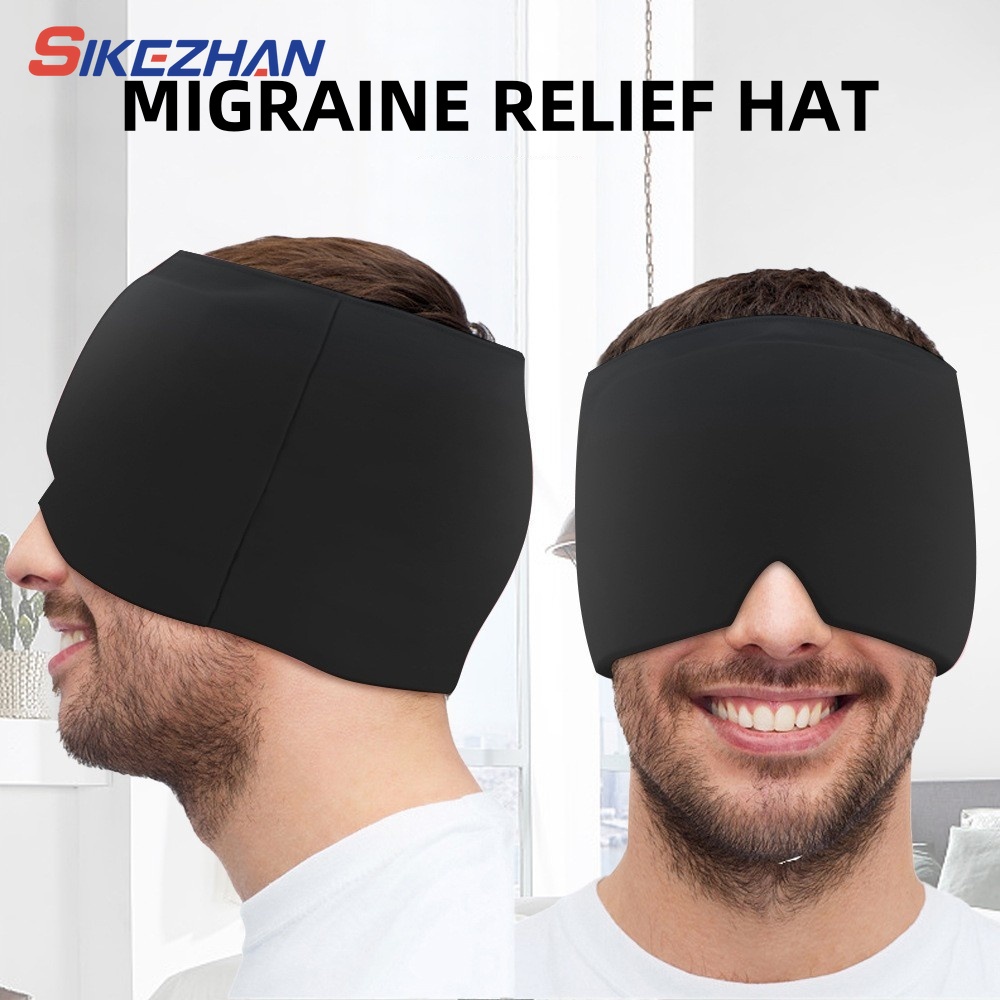 MigräNe Linderung Hütte Kopfschmerzen Hütte Gel Heiße Kalte Therapie Eis Kappe Für Schmerzen Lindern Eis Hütte Augen Maske betonen Druck Schmerzen Linderung