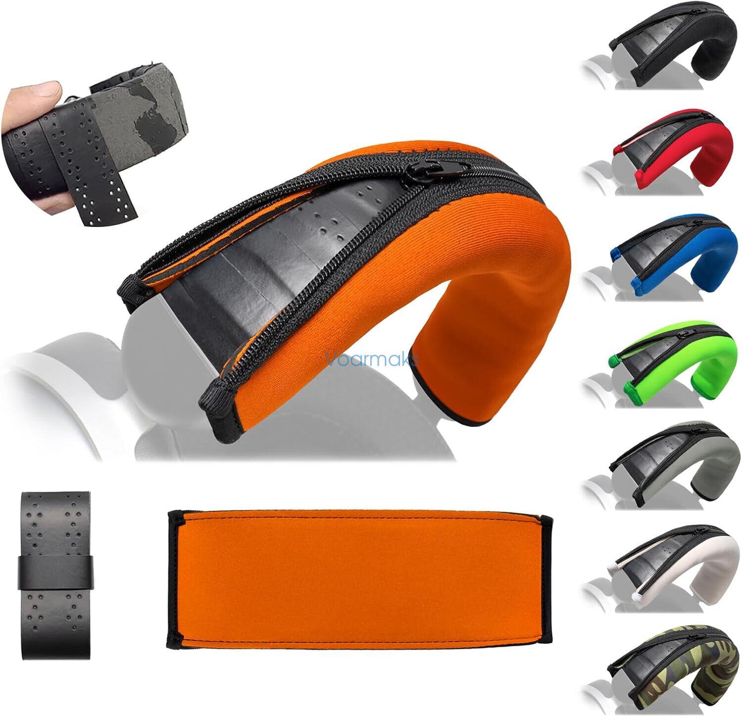 Headphone Headband Cover Cushion For HIFIMAN HE400se,HE560 V4,HE-R9,HE-R10,HIFIMAN Edition XS,DEVA Pro,Headband Tape Protection: Orange