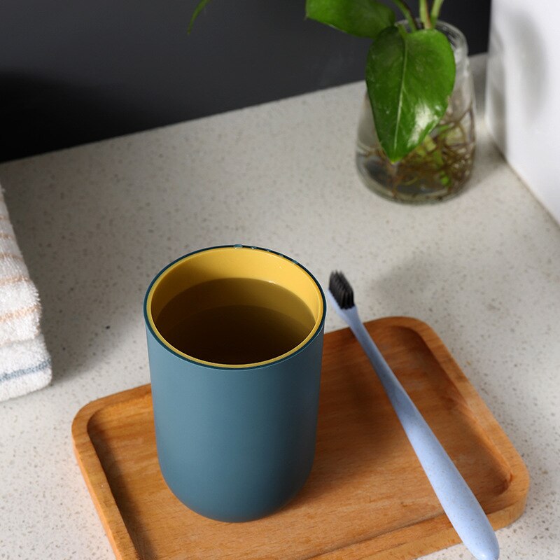 1 Pcs Style Toothbrush Cup Bathroom Holder Style Cup Washing Supplies Couple Tooth Cup