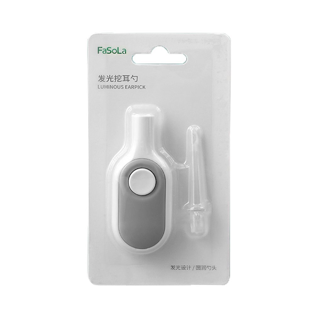 Ear Wax Cleaner LED Light Ear Cleaning Earpick Earwax Remover Luminous Ear Curette Light Spoon Health Care Tool For Kids