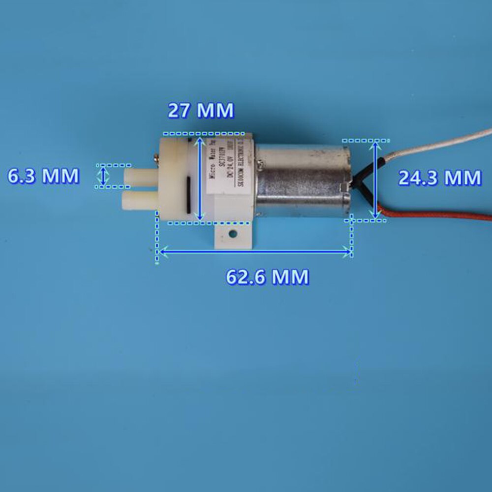 Mikro Mini su pompası güçlü 370 kendinden emişli pompa vakum pompası DC 24V dilsiz pompa için elektrikli paspas 370 motor su sebili