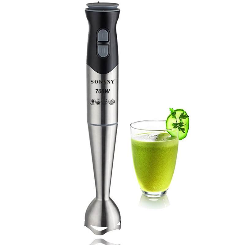 Sokany bärbar 2- stegs rostfritt stål elektrisk mixer frukt grönsak nöt juice smoothie barnmat mixer kök hand mixer