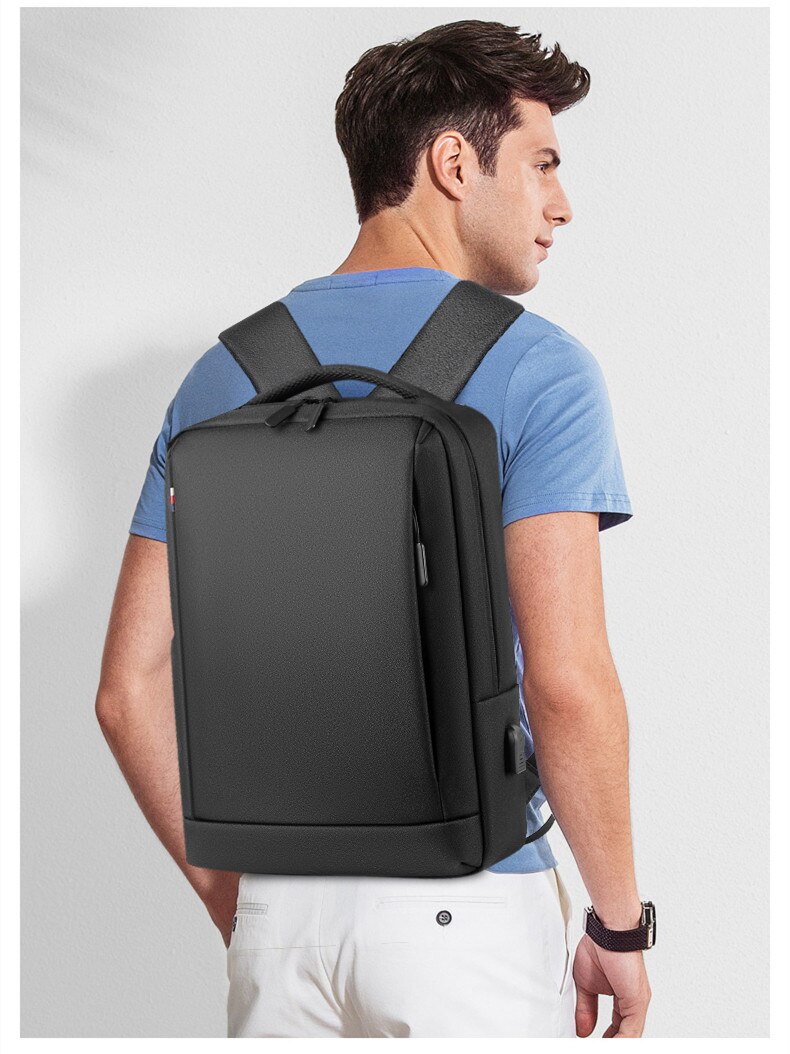 Men Business Travel Backpack Multifunction USB Charging 15.6 Inch Laptop Backpacks for Teenage Male Waterproof Backpack 2076