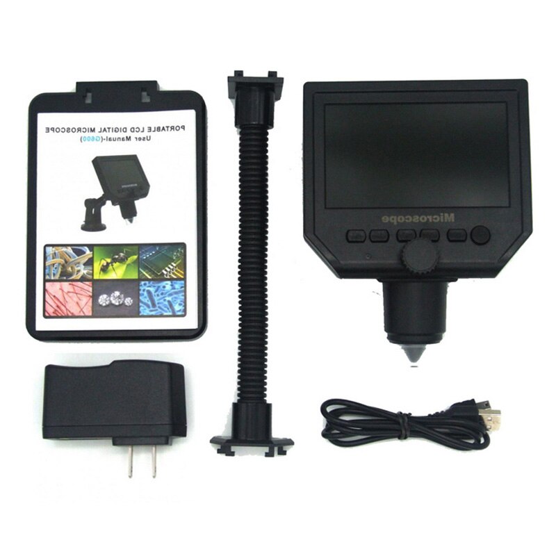 600X Digital Microscope Electronic Video Microscope Soldering Video Microscope Camera 4.3 Inch Lcd Endoscope Magnifying Camera