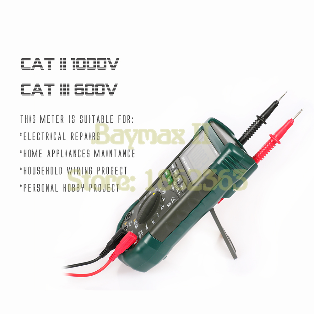 Mastech MS8268 Digital AC/DC Auto/Manual Range Digital-Multimeter mit hFE, Data Hold, Relative Messung und Automatische Abschaltung