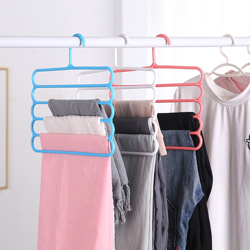 Multilayer Kleerhanger Broek Hanger Doek Rack Multi-purpose Opslag Sjaal Tie Ruimtebesparend Kleerhanger Kleerhangers