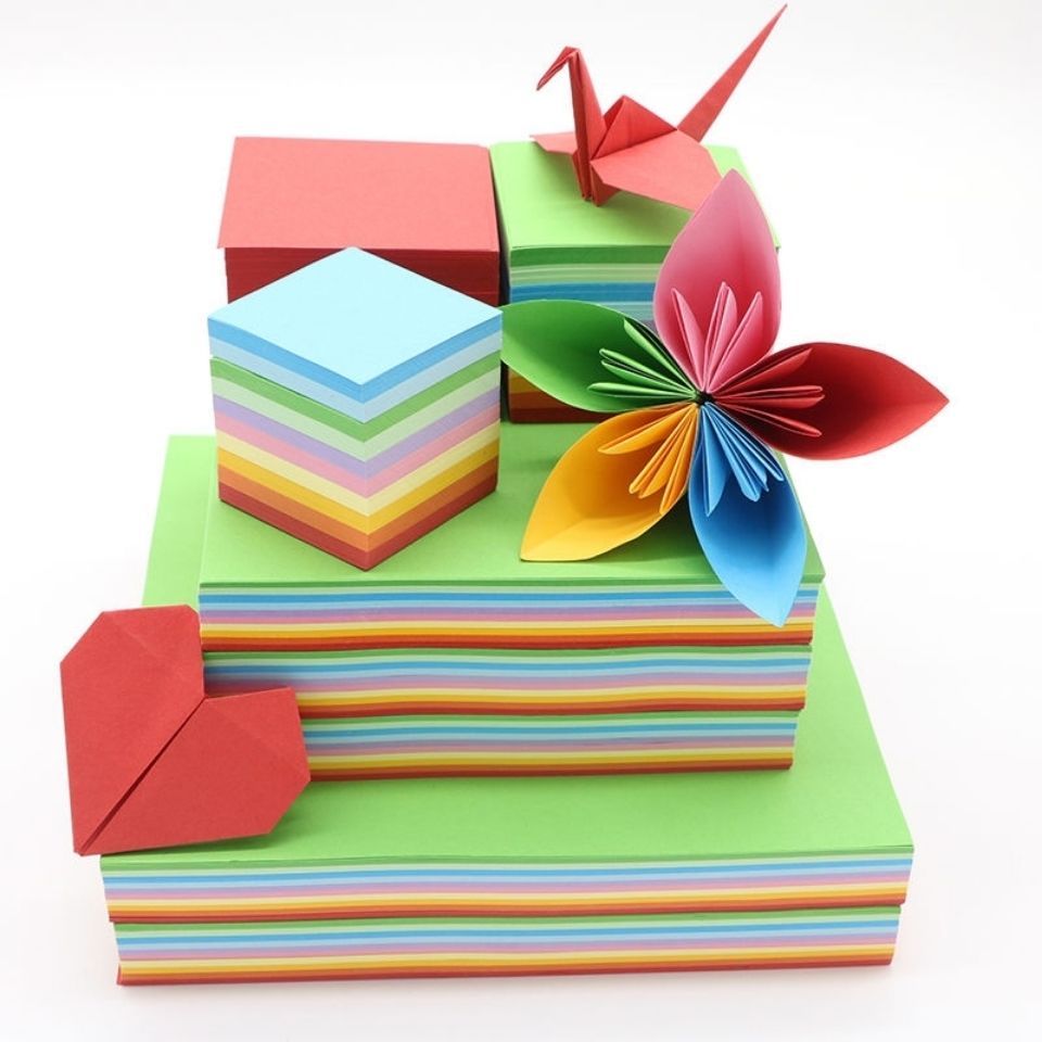 Houtpulp Kleur Kartonnen 10-Kleur Handgemaakte Origami Papier-Cut Briefpapier Multifunctioneel