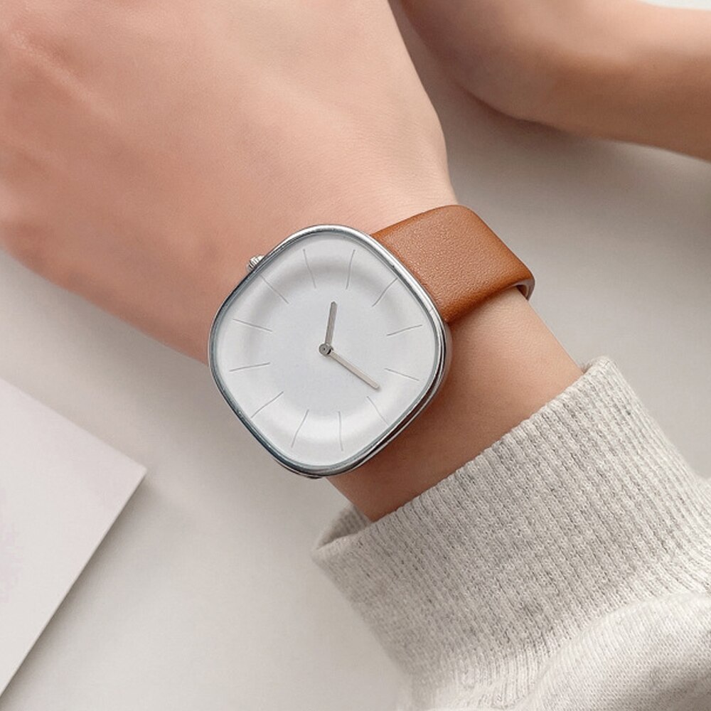 Minimalist Watch for Women Casual Quartz Ladies Watches Female Clock Leather Wristwatch Woman Montre Femme