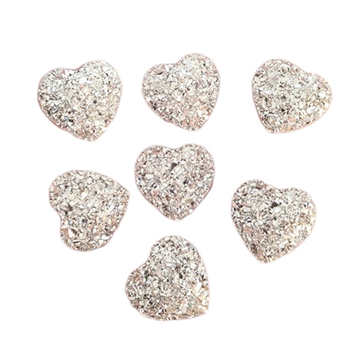 20Pcs Hart Plaksteen Hars Strass voor DIY Scrapbooking Telefoon/Bruiloft/Ambachtelijke