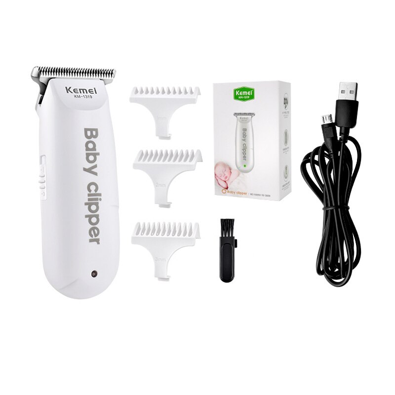 Kemei Elektrische Tondeuse KM-1319 Oplaadbare Tondeuse Mini Clipper Baby Kinderen Tondeuse Kapsel Machine