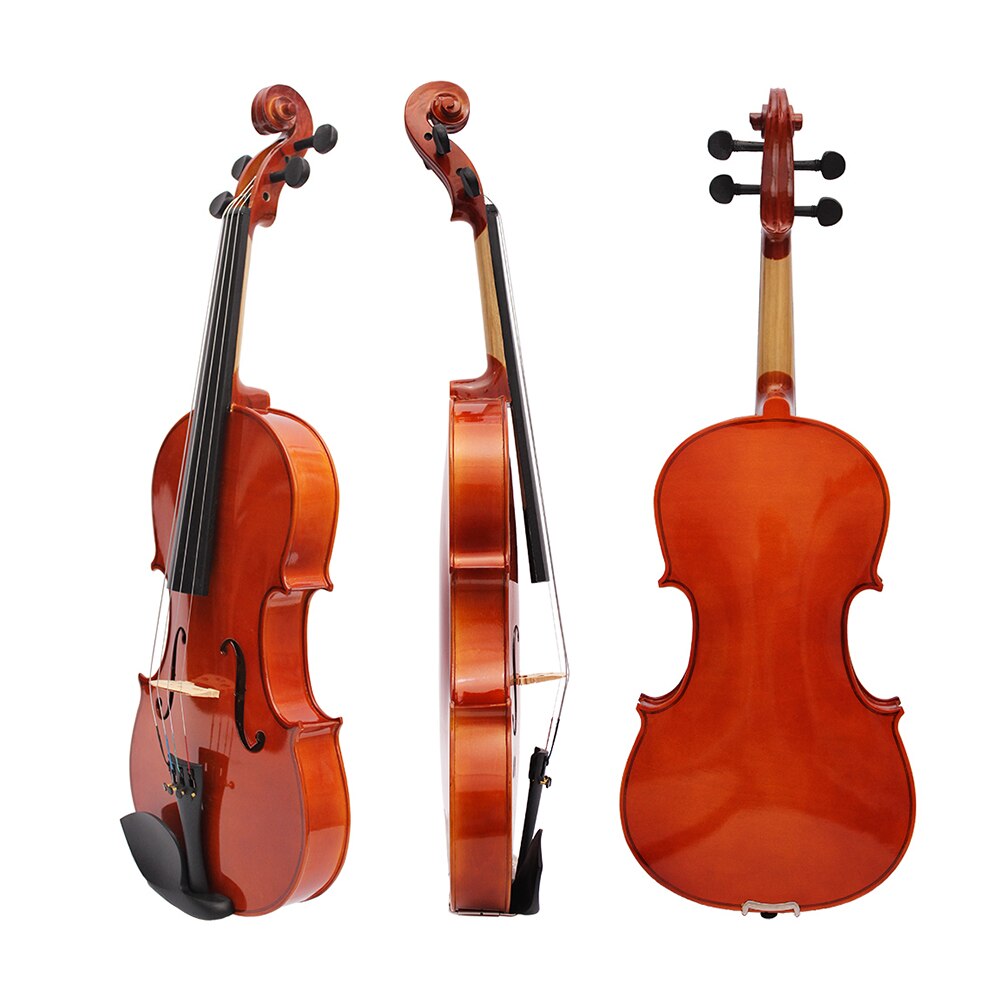 4/4 Full Size Viola Solid Maple Viola Imitating Ebony Fingerboard with Case Bow Bridge Rosin and Strings