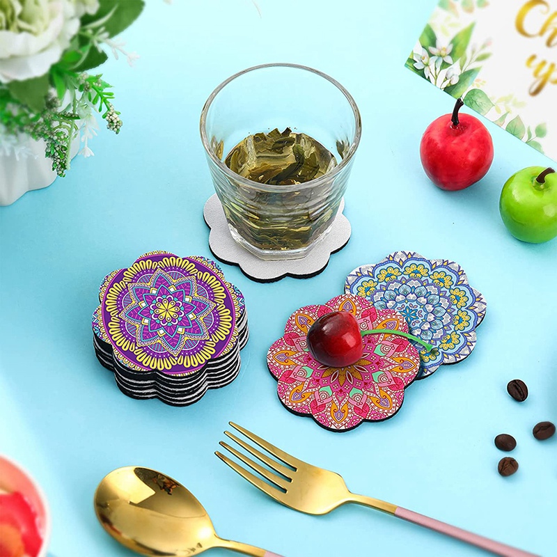 60 Pcs 2.8X2.8 Inch Sublimation Blank Coasters Heat Transfer Cup Coasters for Printing Drawing DIY Craft Supplies Car