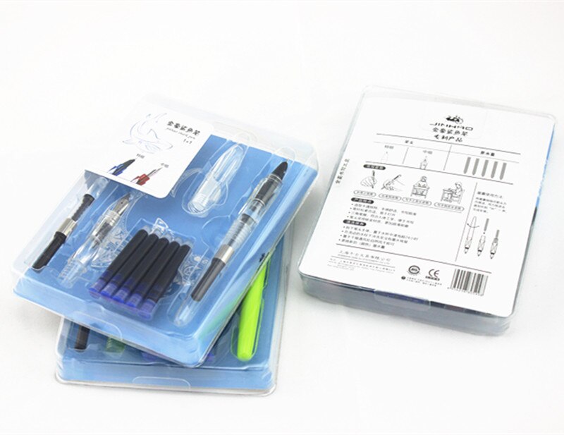 2 stücke Feder 5 stücke Blau tinte jinhao Serie Süssigkeit Farbe Brunnen Stift farbe serie neue Auflistung brunnen stift